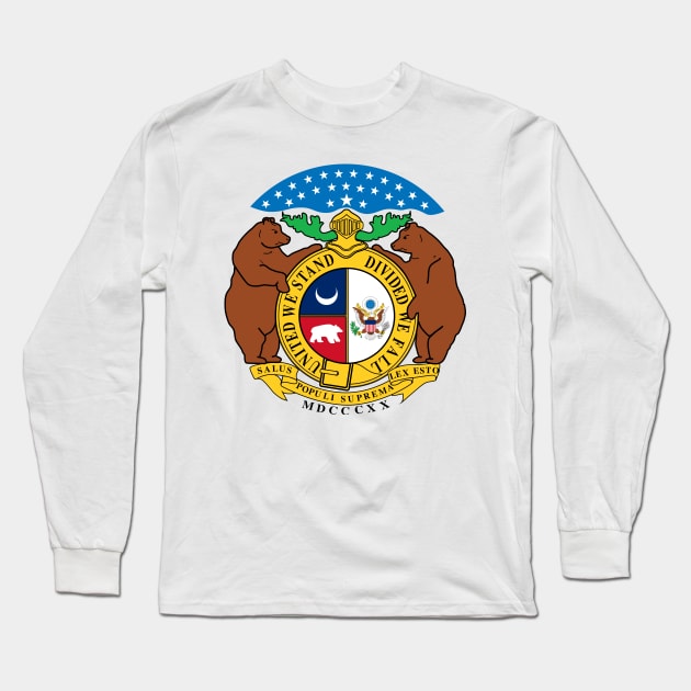 Seal of Missouri Long Sleeve T-Shirt by Flags of the World